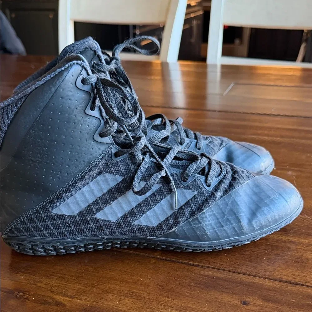 Adidas Mat Wizard 4 Adult Wrestling Shoes Carbon, Black